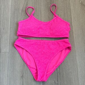 Full Tilt Bright Pink Swimwear 
Size 10/12